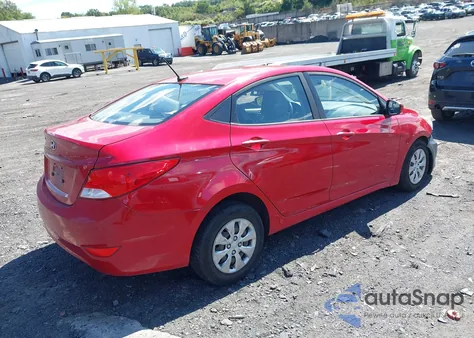 2016 Hyundai Accent Se z USA, uszkodzony, nr VIN KMHCT4AE1GU072734